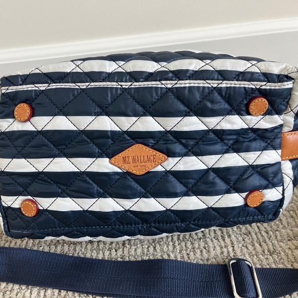 MZ Wallace Striped Small Sutton Deluxe Top Handle Bag - Picture 3 of 13